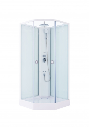 Душевая кабина SSWW W0913H (900х900х2230) БЕЗ ПАРА, низкий поддон(15см), 3 места фото 2