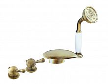 L470.5PSM LABE смеситель каскадный на 4 отверстия, ЦВЕТ БРОНЗА RAV Slezak