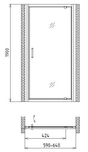 Душевая дверь Gemy Sunny Bay S28120 фото 5