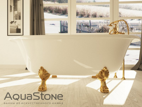 Ванна отдельностоящая AquaStone «ОЛИВИЯ НА НОЖКАХ» фото 5