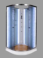 Душевая кабина Deto (DTO)  ЕМ1510N LED с гидромассажем