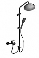 CO154.5/3CMATC COLORADO - смеситель для ванны, душевой комплект, головной душ, ЧЕРНЫЙ МАТОВЫЙ/ХРОМ RAV Slezak