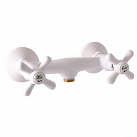 MK180.5B MORAVA - смеситель классический для ванны с душем, ЦВЕТ БЕЛЫЙ RAV Slezak