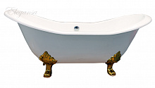 Чугунная ванна отдельностоящяя Elegansa TAISS GOLD 180х80