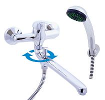 SA557.5/1 SAZAVA - смеситель комбинированный ванна / умывальник, душевой комплект RAV Slezak