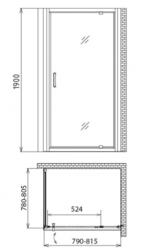 Душевой уголок Gemy Sunny Bay S28150-A80 фото 6