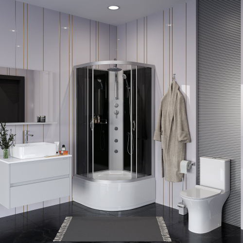 Душевая кабина Niagara NG-2508-14BKTG (900х900х2100-2400) фото 3 Душевая кабина Niagara NG-2508-14BKTG (900х900х2100-2400) фото 3