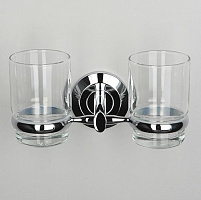 Подстаканник двойной стеклянный K-6228D