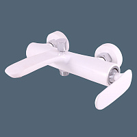 TG154.5BC TIGRIS - смеситель для ванны, БЕЛЫЙ ГЛЯНЦЕВЫЙ/ХРОМ RAV Slezak