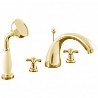 MK169.5SZ MORAVA смеситель каскадный на 4 отверстия, ЦВЕТ ЗОЛОТО RAV Slezak