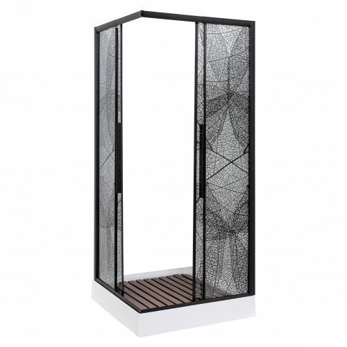 Душевое ограждение Deto KB 80-90 Black фото 2 Душевое ограждение Deto KB 80-90 Black фото 2