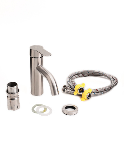 Смеситель для раковины Orange Steel M99-021ni никель фото 7