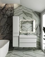 Тумба подвесная STYLE LINE "Атлантика 100", Люкс антискрейч, PLUS с раковиной Атлантика 100