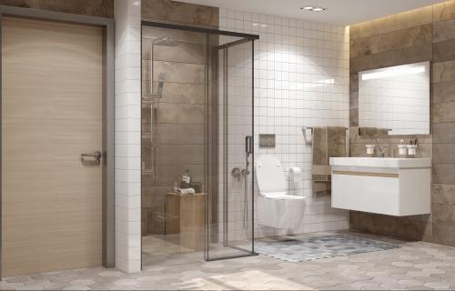 Душевое ограждение Ambassador Queen 11011205LBlack (1200x800x2000), 1 место фото 4