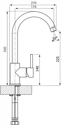Смеситель Florentina «Альфа AV» фото 2