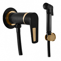 CO347/1CMATZ COLORADO - смеситель для биде, скрытый монтаж, лейка, ЦВЕТ ЧЕРНЫЙ МАТОВЫЙ/ЗОЛОТО RAV Slezak