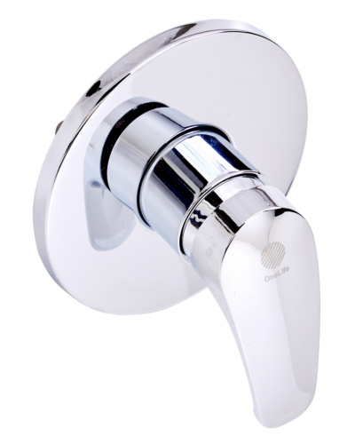 OneLife P01-888cr встраиваемый смеситель с гигиеническим душем, хром фото 4
