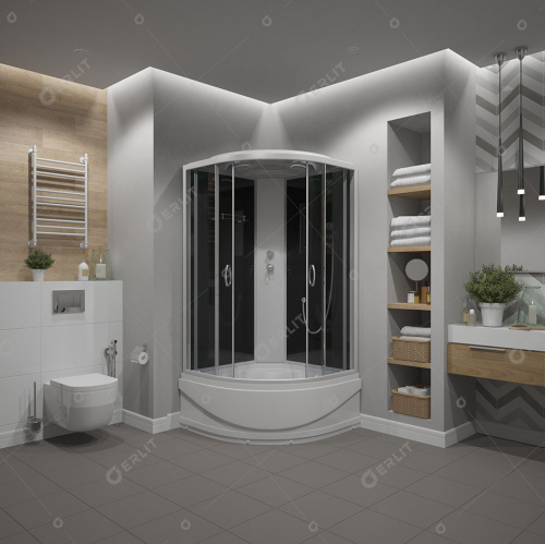Душевая кабина Erlit Comfort ER3508P-C4-RUS (80x80x215 см) фото 8