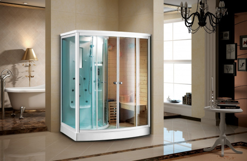 Комбинированная сауна 2в1 Ceruttispa LESINA-R 1650x1100x2150 мм фото 5
