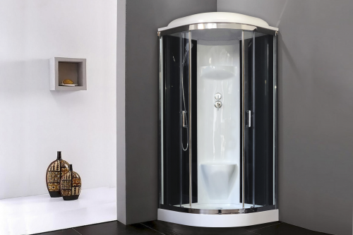 Душевая кабина Royal Bath  RB 90HK6-BT-CH (черное/прозрачное) фото 2