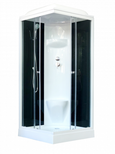 Душевая кабина Royal Bath  RB 80HP6-BT (черное/прозрачное)