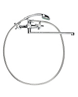 OneLife P03-211cr Смеситель для ванны с душевым набором, полимерный