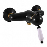 L081.5CMATZ LABE - смеситель для душа, ЦВЕТ ЧЕРНЫЙ МАТОВЫЙ/ЗОЛОТО RAV Slezak