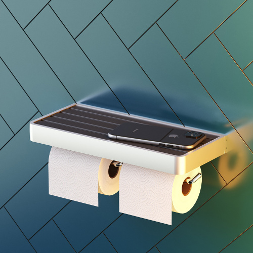 Двойной держатель для туалетной бумаги Damixa Jupiter DA77341900 фото 4