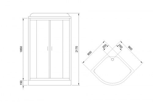 Душевая кабина Royal Bath  RB 90HK6-WC-CH (белое/матовое) фото 6