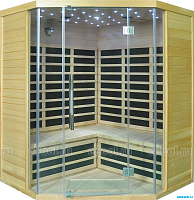 Инфракрасная кабина (сауна) SaunaMagic Glass CS Corner Medium