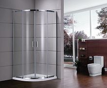 Душевое ограждение GROSSMAN GR-0090 Cosmo 90*90*190 полукруг, двери раздвижные