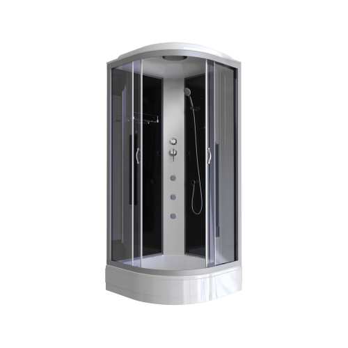 Душевая кабина Niagara NG-3502-14G (1000х1000х2150) низкий поддон(26см) ГИДРОМАССАЖ стекло ТОНИРОВАННОЕ 4 места фото 2