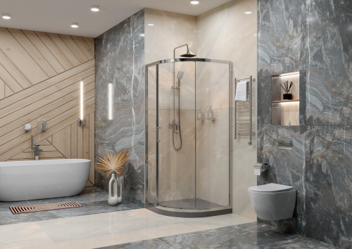 Душевое ограждение Ambassador Kingston 14011113 (1000x1000x2000), 1 место фото 2