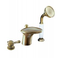 L471.5SSM LABE смеситель каскадный на 3 отверстия, ЦВЕТ БРОНЗА RAV Slezak