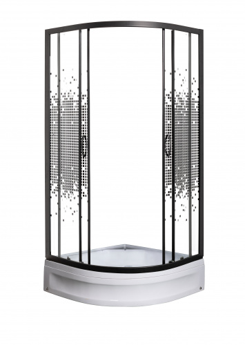 МОНОМАХ Душевой уголок  80х80х180 МЗ BL с поддоном  фото 2