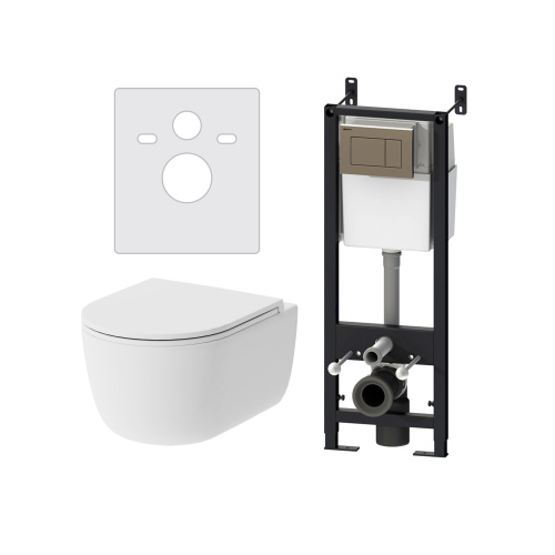 комплект инсталляция с унитазом Damixa Sirius DX86.IS10151.1700