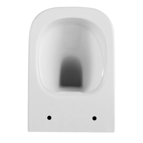 Подвесной безободковый унитаз Black & White W-730 фото 8