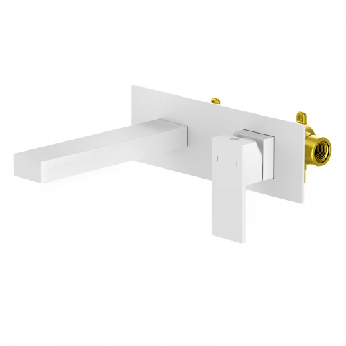 Смеситель для раковины встроенный Timo Selene белый матовый (2071/16SM) фото 2