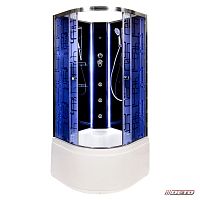 Душевая кабина Deto (DTO)  BM 4510 N LED без крыши с led подсветкой и гидромассажем