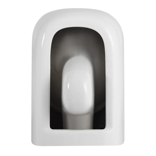 Подвесной безободковый унитаз Black & White W-730 фото 9
