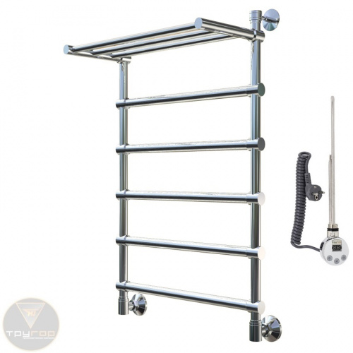 Электрический полотенцесушитель «ГОРИЗОНТ» с полкой фото 3
