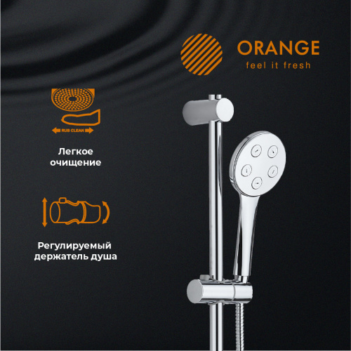 Душевая система Orange S11cr хром фото 11