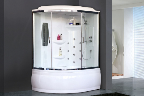 Душевая кабина Royal Bath  RB 150ALP-T-CH (прозрачное) правая фото 2