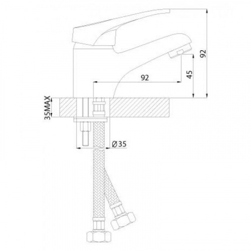 Смеситель для раковины Rossinka B (B35-11) фото 2