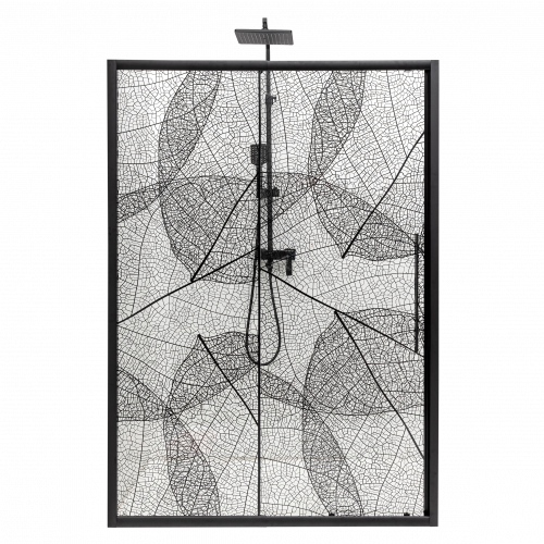 Душевая дверь в нишу Deto FB 140-160 Black фото 3