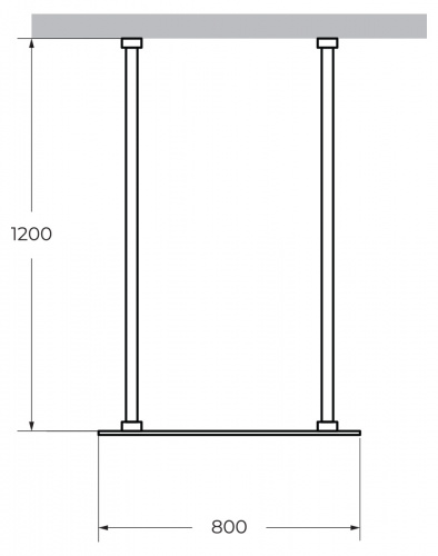 Душевая перегородка CEZARES LIBERTA-L-2-80-120-C-Cr фото 4