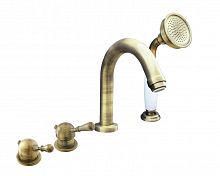 L462.5PSM LABE смеситель каскадный на 4 отверстия, ЦВЕТ БРОНЗА RAV Slezak