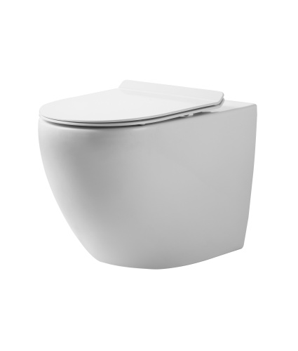 Унитаз подвесной Orange C07-100w безободковый, сиденье с микролифтом фото 3