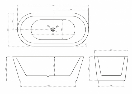 Акриловая ванна ABBER AB9345-1.7 фото 5