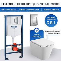 Инсталляция Grohe Rapid SL 38772001+унитаз Alicaness Juse V P1009 безободковый,сиденье микролифт